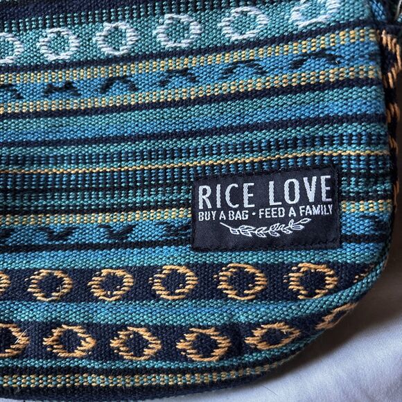 Rice Love Crossbody Purse Bag Blue - Picture 4 of 12